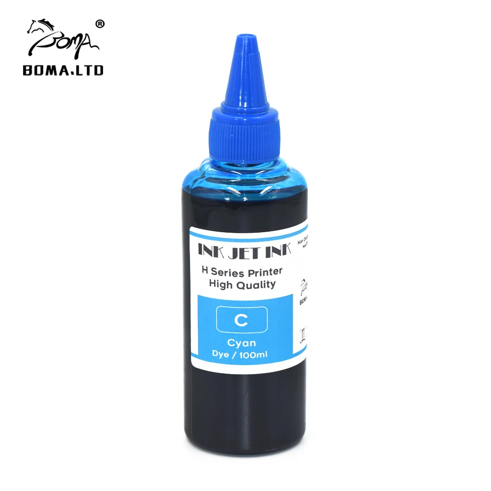 100ml 4Colors Refillable Dye Ink for HP Photosmart 5510 5515 6510 010 109 110 209 210 364 564 178 862 Printers