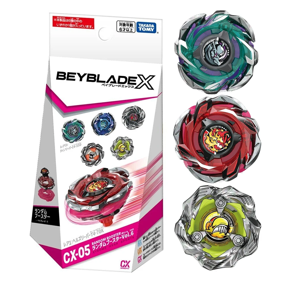 Série BEYBLADE X 2025 Original TAKARA CX05 CX08 Booster Aleatório
