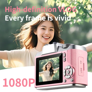 LK012 Professional Photo Smart Mini SLR CCD 3" IPS Screen Projection Kids Film Camera HD 1080P Waterproof Plastic MicroSD MP3 product image