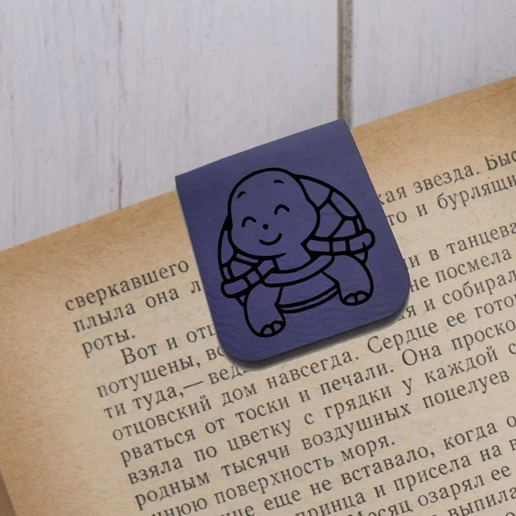 Magnetisches Leder-Lesezeichen – Retro-Design, Starke Magnete, Für Bücher, Als Geschenk Für Leser