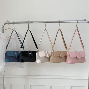 2026 Hot Selling Custom Brand Vintage Fashion Underarm Shoulder Crossbody Bags Single Strap Polyester Lining Women's Purses Sacs