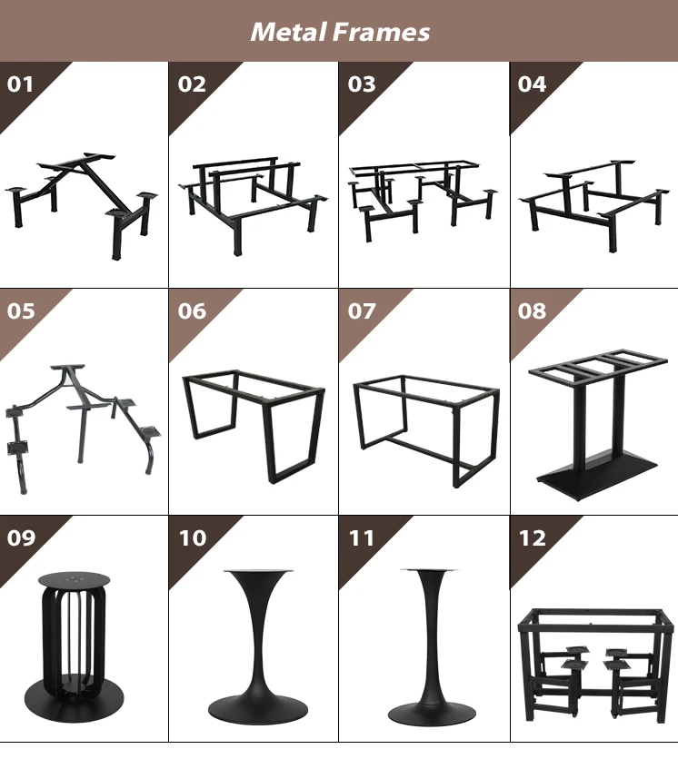Antique Restaurant Industrial Table Legs Base For Furniture Metal Steel