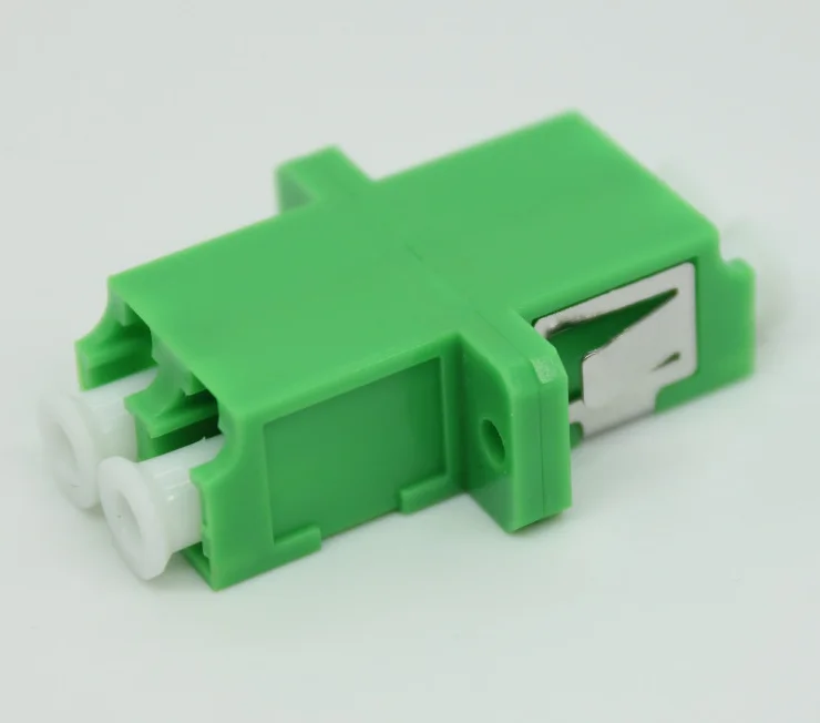 Fiber optic connector adapter LC-APC, fiber spiltting adapter  single mode duplex, a connector with two interface