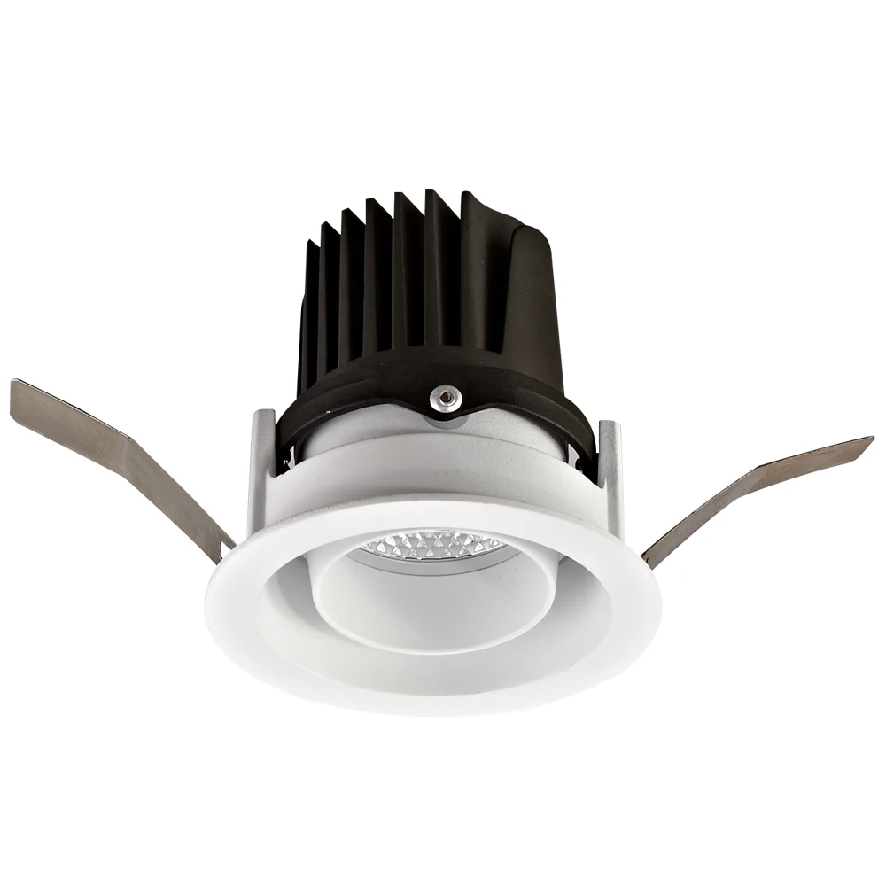 Round Shape Honeycomb LED Ceiling Lights 7W 3000K Warm White 15 Degree Smart LED Recessed Ceiling Light