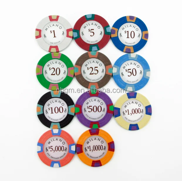 10g Professional Real Clay Poker Chips/casino Poker Chip no Builtin