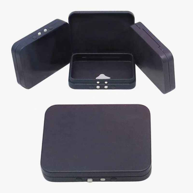 OEM Recyclable Child Resistant Tinplate Box with Hinged Smell Proof Insert Joints for  Metal Case Storage Tin Box