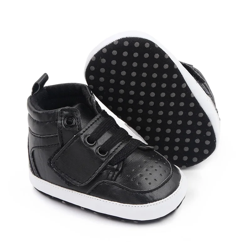 Hot Selling PU Leather Baby Sport Shoes Spring Autumn Prewalker Shoes for Boys supplier