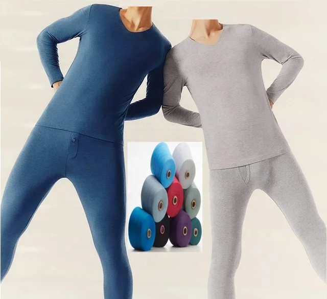 Thermal Garment Set OEM Warm Pattern Color Winter Merino Wool Men Underwear