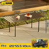 [120 Classic Black] Round Tube Extended Table