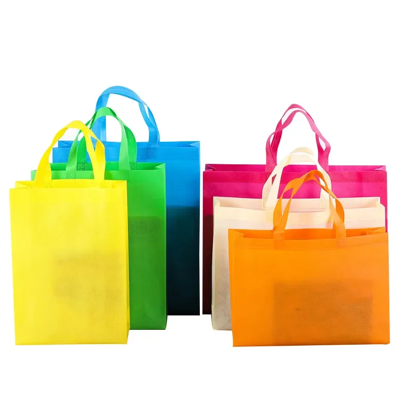 Printed Eco Grocery Printable Gift Reusable Recycled Non-woven Laminate Promotional Custom Non Woven Shopping Tote Bag with logo supplier