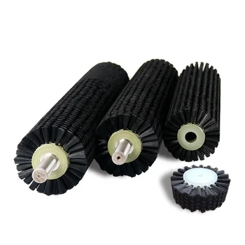 High Quality Fruit Vegetable Cleaning Cylindrical Roller Brushes With Nylon Bristle