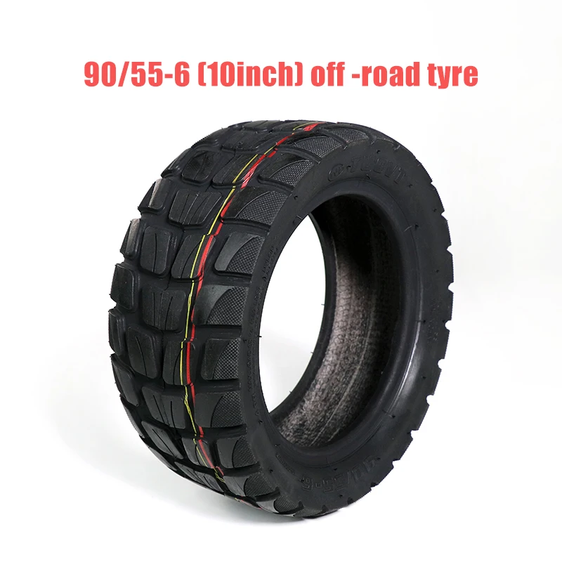 10-Inch Electric Scooter Tubeless Tire – 90/55-6 Off-Road Rubber Tire, Thickened For Kick Scooters