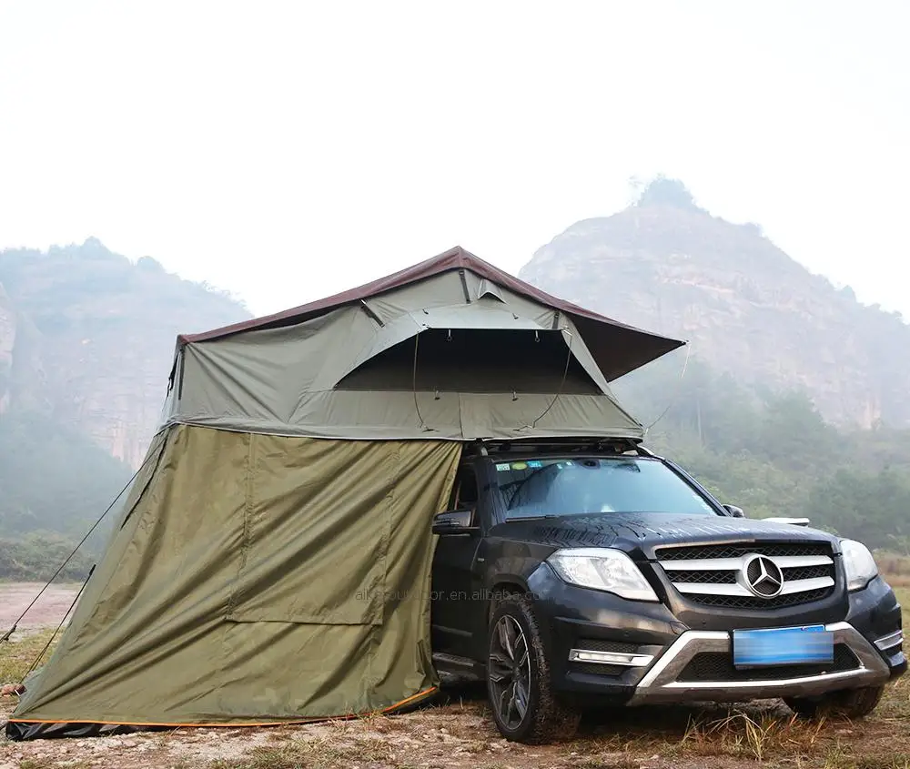 Wholesale Specially Designed Canvas Camping Tents SUV Caravan Accessories with Roof Top Tent 6 Wholesale Specially Designed Canvas Camping Tents SUV Caravan Accessories with Roof Top Tent - Image 6