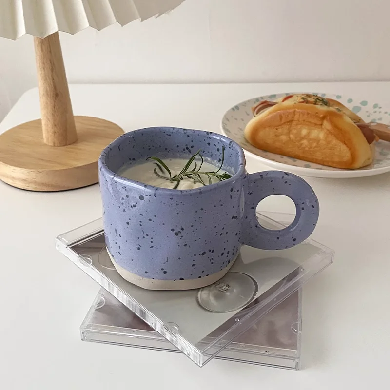 Factory Wholesale Coffee Mug Stoneware Coffee Mugs 10 oz Ceramic Handmade Coffee Cups with Handle for Latte supplier