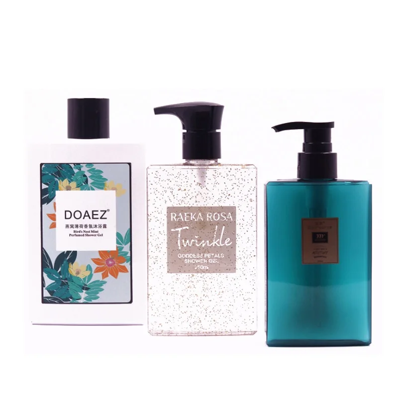 Vanjoin 200ml 260ml 400ml Luxury Clear Plastic Container Shampoo Shower Gel Bottle With Pump for Cosmetic