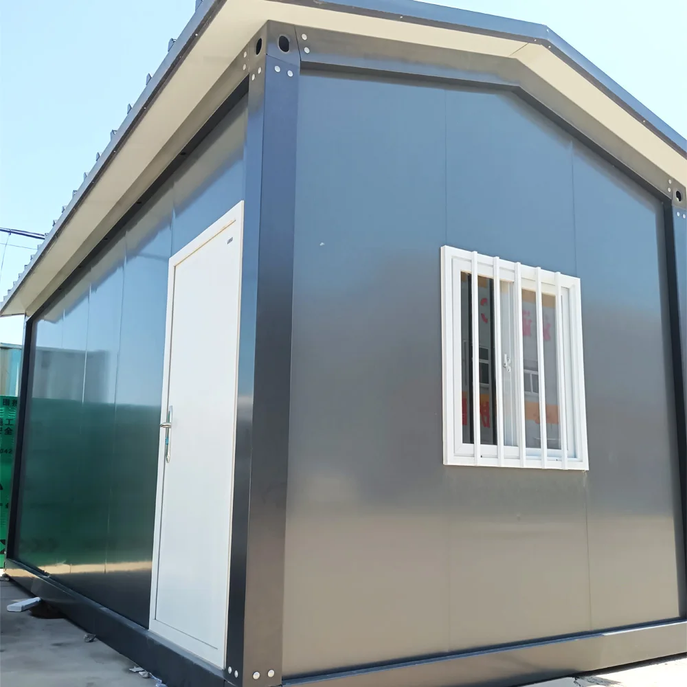 Triangle Roof Prefab Tiny Modular Detachable House Container Price Flat Pack Made Steel Sandwich Panel for Office Application