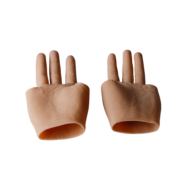 Medical Customized Realistic Artificial Limbs Silicone Implants Simulation Prosthetic Hand with Finger