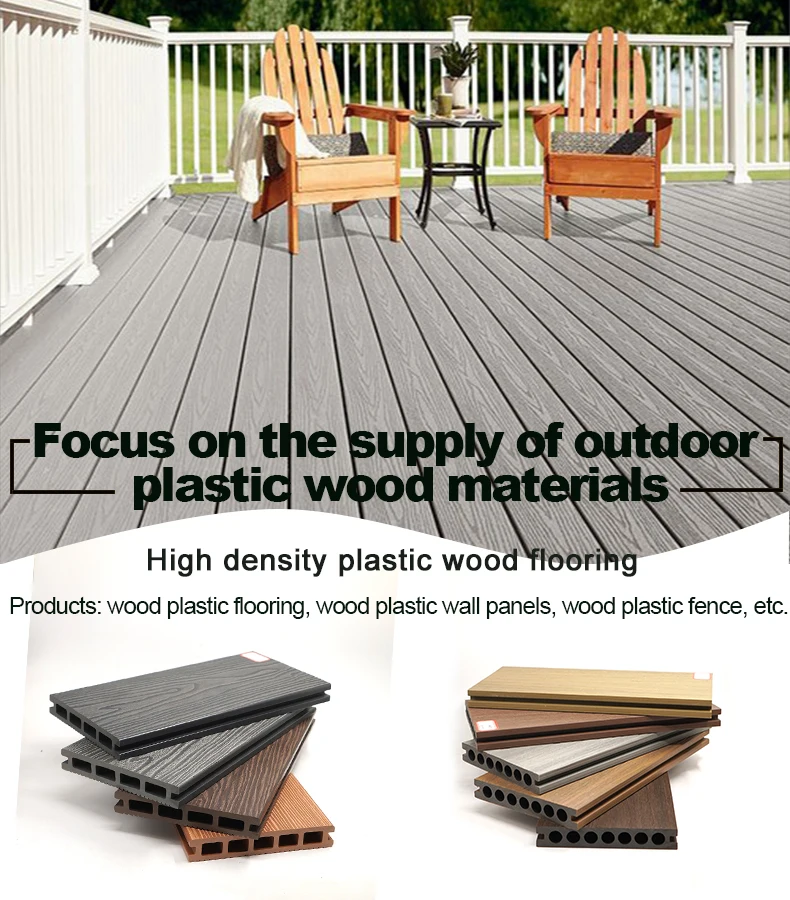 Xindai Composite Decking Light Grey Hollow Tongue And Groove Composite