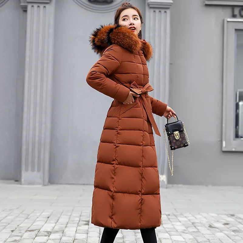ジャケット・アウター mistreass Eco Fur Collarless Lady Coat Winter Women Real Fur Coat Goose Down Jacket Oversized Fur