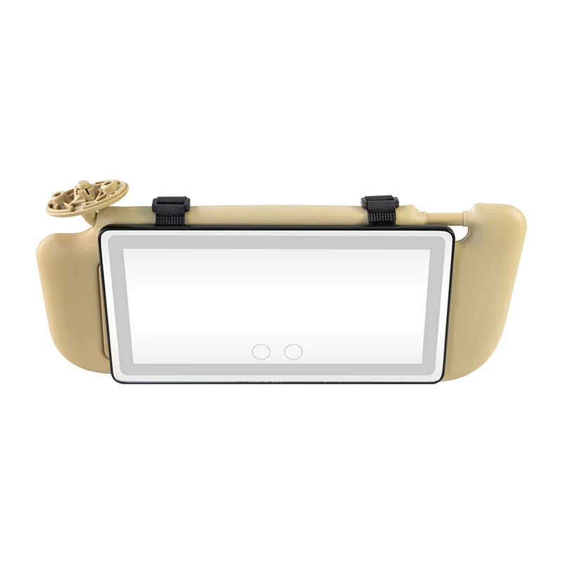 US Fast Shipping 3 Color Adjustable Brightness Led Light Mirror Vanity Mirror Car Rearview Mirror With Lights
