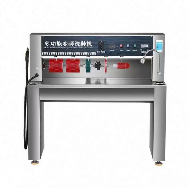 TEBAK Multi-Function Commercial Steam Water Circulation Energy-Saving Large-Scale Shoe Cleaner with Brushes