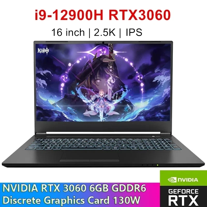 Customized Gaming Laptop with Intel i9 RTX 3060, 32GB RAM, 1TB