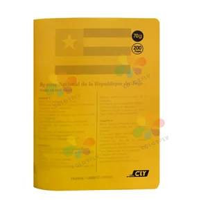 Professional Manufacture Factory Cheap Price A5 Size School Notebook with Colorful PP Cover 48 Sheets French Line Exercise Book