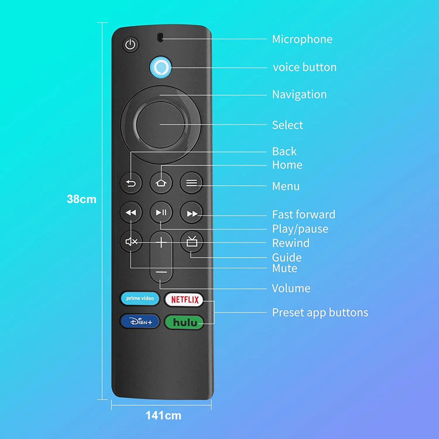 Without Usb Dongle L5b83g Fire Stick Universal Remote Control Amz Fire Tv Stick Remote 4k Max