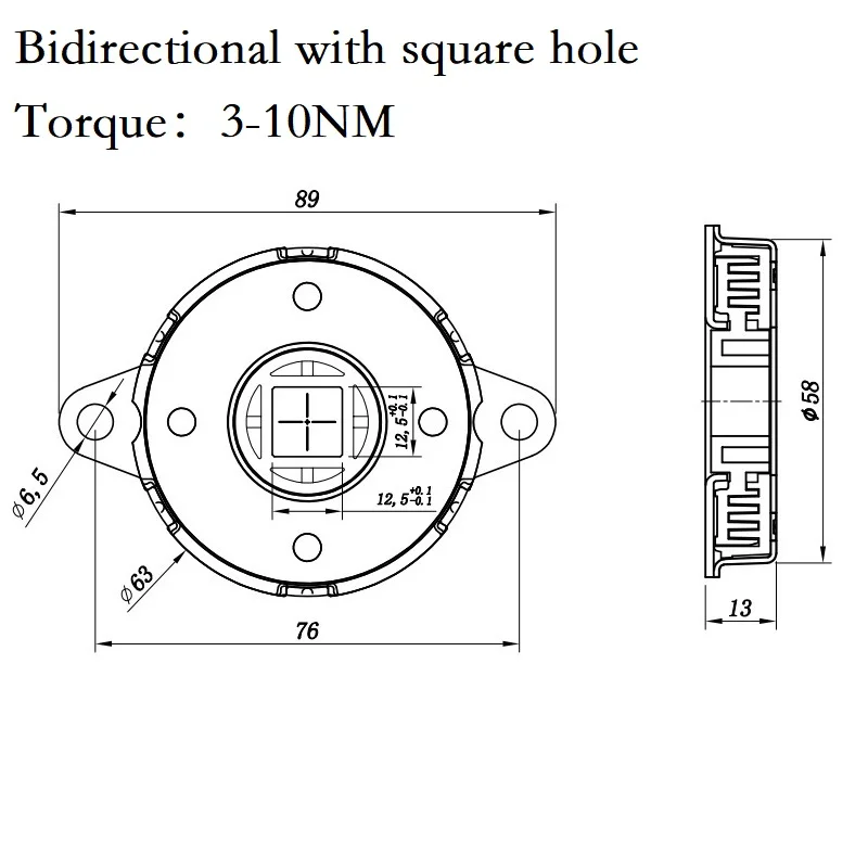 Soft Close Metal Rotary Damper Torque 3-10nm Od 63mm Durable And ...