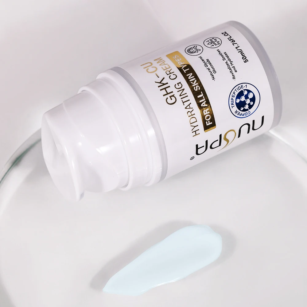 NUSPA Private Label GHK-CU Deeply Hydrating Facial Cream Allergy-Tested Ruduce Wrinkles Anti Aging Face Lotion NUSPA Private Label GHK-CU Deeply Hydrating Facial Cream Allergy-Tested Ruduce Wrinkles Anti Aging Face Lotion