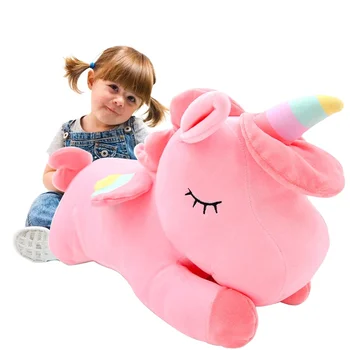 Amazonas Hot Sales Toy Gift Girls Toys Stuff Soft Stuffed Animal Peluche Animals Cute Giant Unicorn Plush
