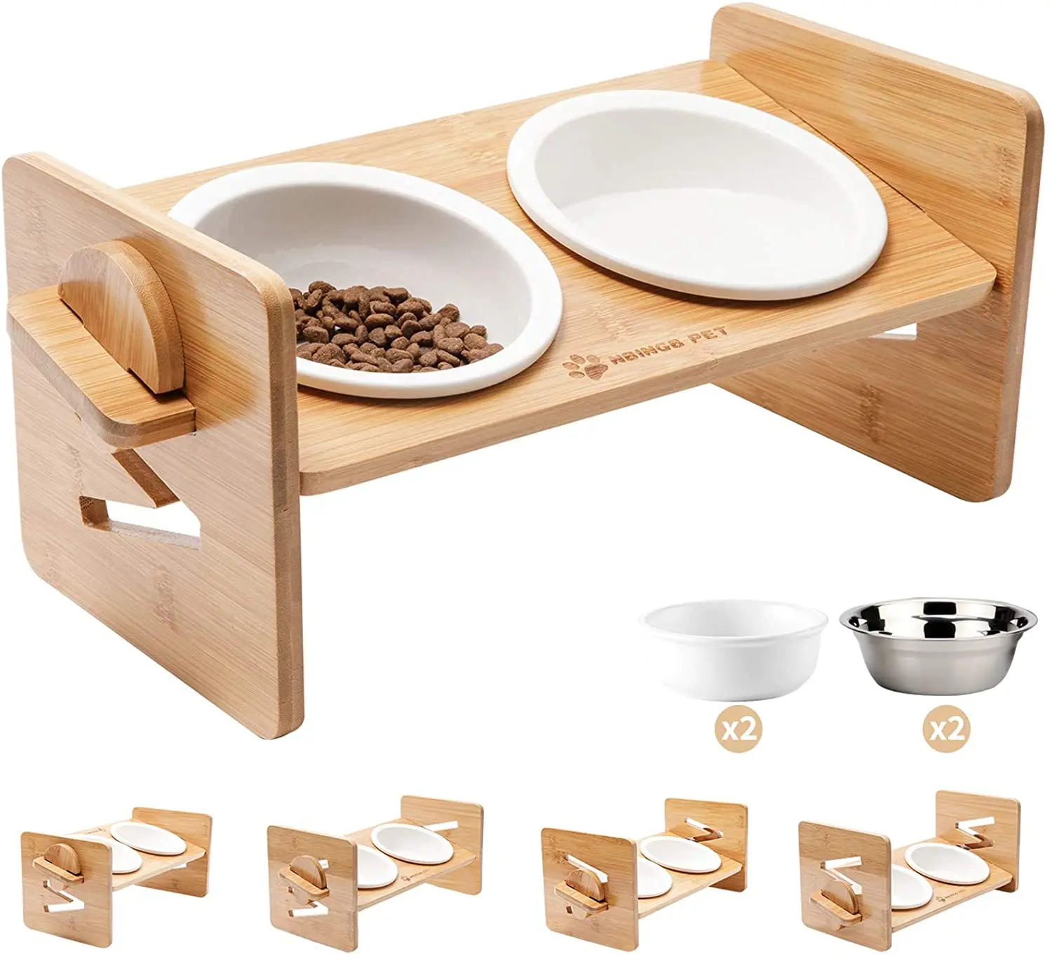 Регулируемая миска для домашних животных для кошек и маленьких собак