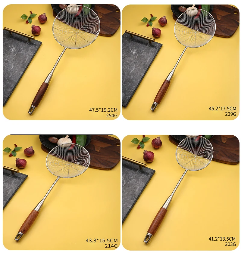 Versatile Cooking Utensils - Stainless Steel Spider Strainer