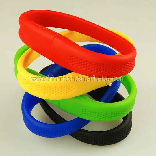 Soft rubber wristband USB memory stick Silicone bracelet USB Flash Drives novelty promotional gifts pen drive - ANKUX.COM