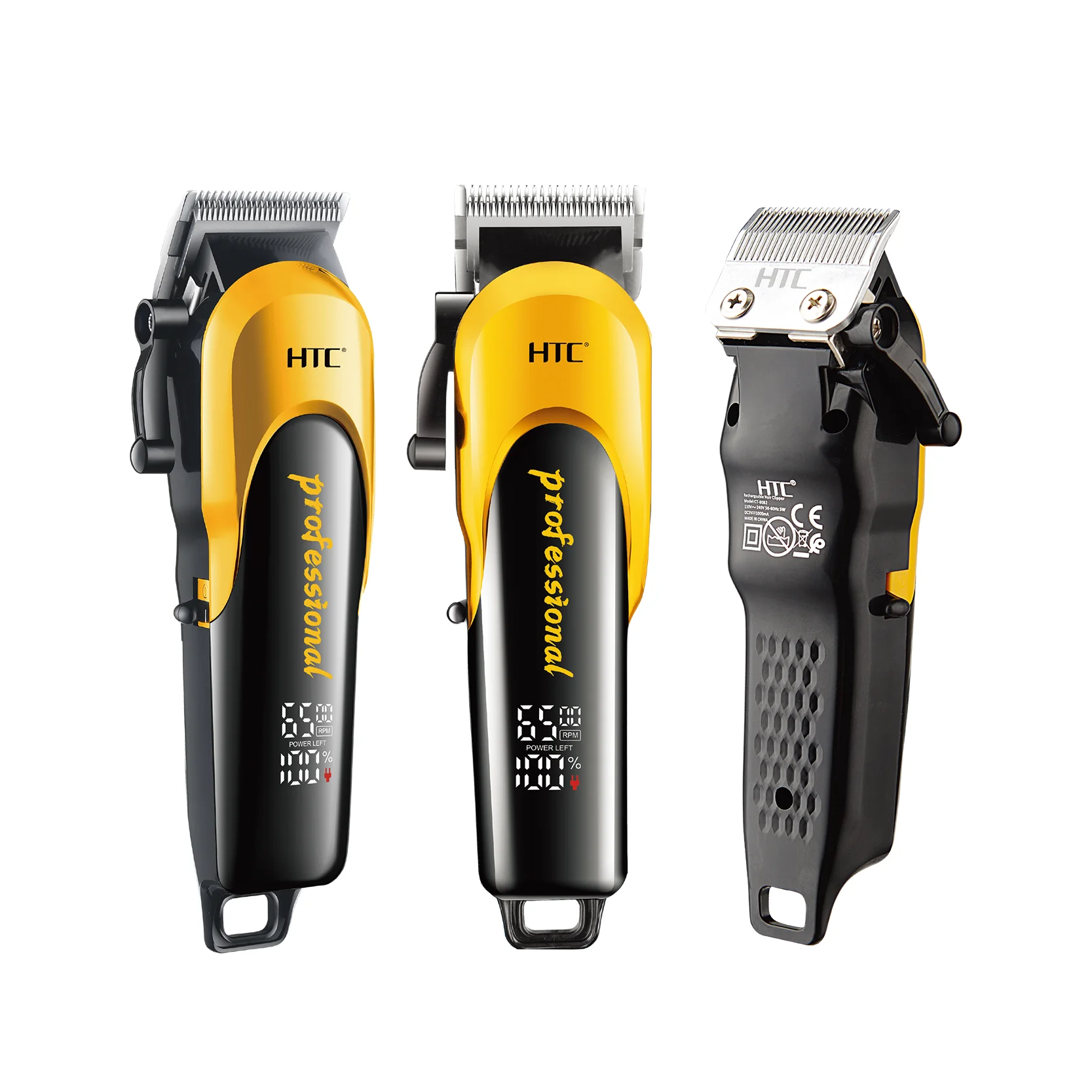 HTC CT-8082 Luxury Digital Display Hair Clipper Professional Adjustable Lever Ceramic Blade Hair Clipper Barber