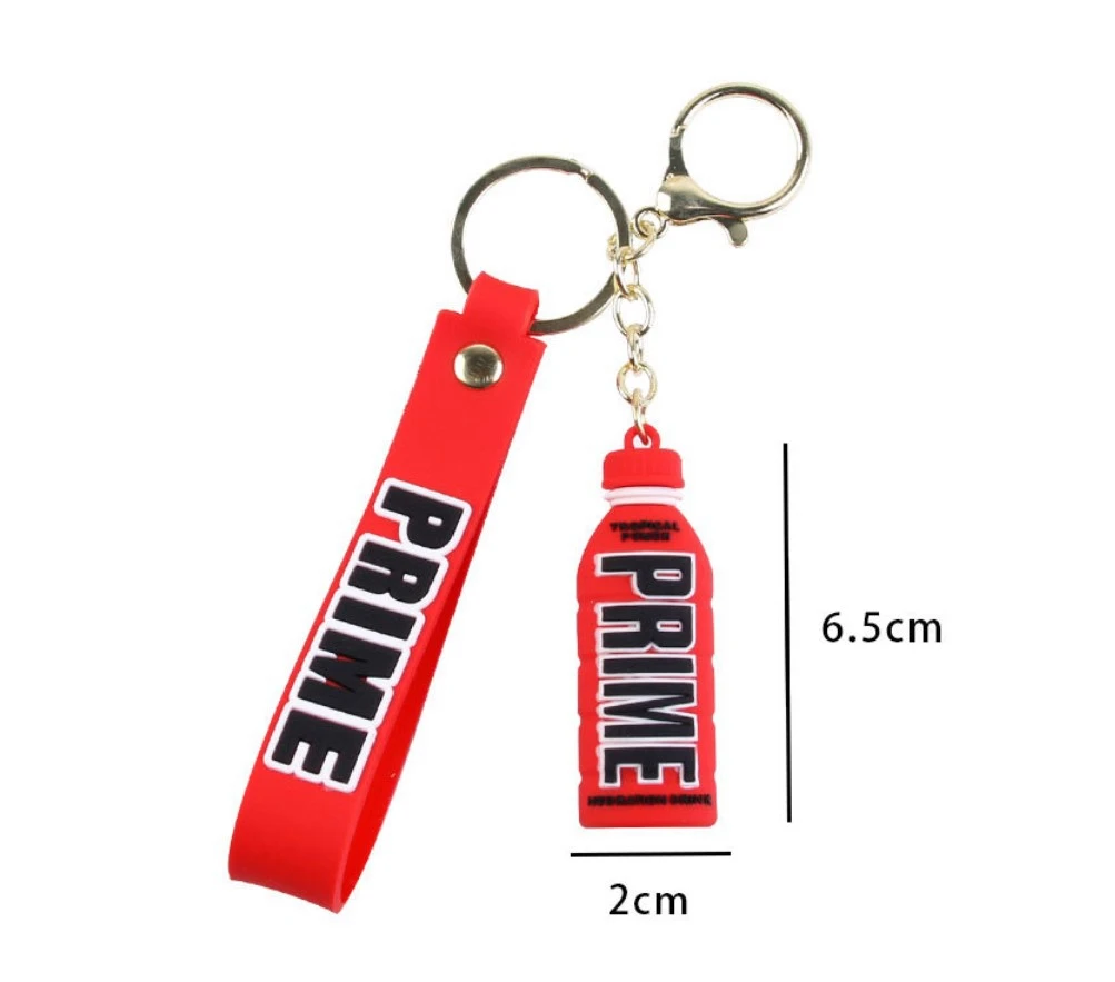 Creative Pendant Pvc Soft Rubber Mini Water Empty Keychain Bottles
