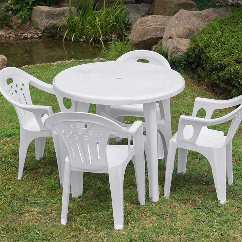 Wholesale Stackable Large Garden Pp Plastic Chair White Plastic Chair With  High Quality