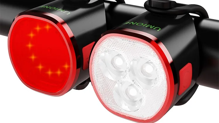 Bicycle LED Light Set Bike Light Headlight with rear light Lithium Battery 