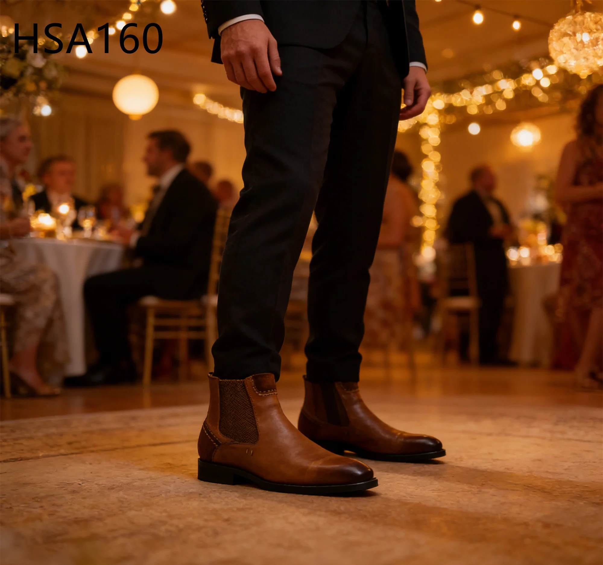 HY,Thoughtfully Designed Mid-Cut French Style Dress Shoes Product Launch Brown Crazy Horse Leather Point Toe Martin Boots HSA160