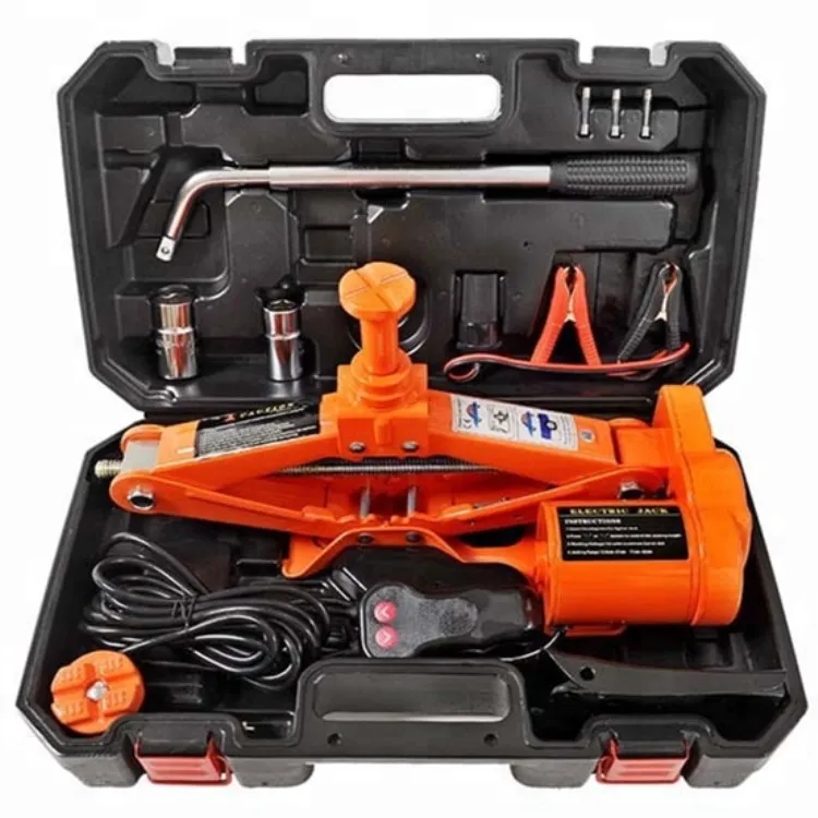 Лидер продаж хорошее качество 12 Вольт портативный электрический автомобиль scissor jack удар гаечные ключи