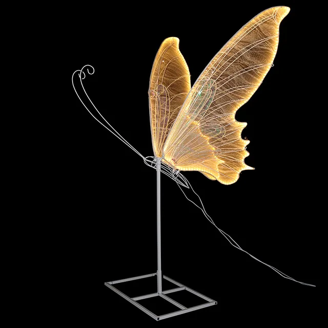 Amazon hot selling road guide pendant free-standing luminous butterfly for home shop wedding decoration
