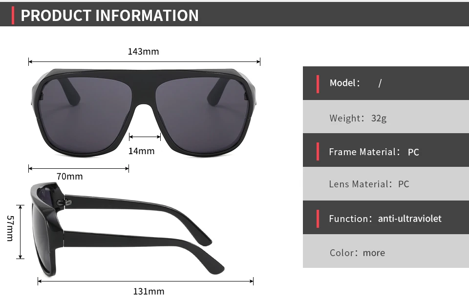 Superhot Eyewear 20123 Fashion 2023 Flat Top Oversized Shades ...