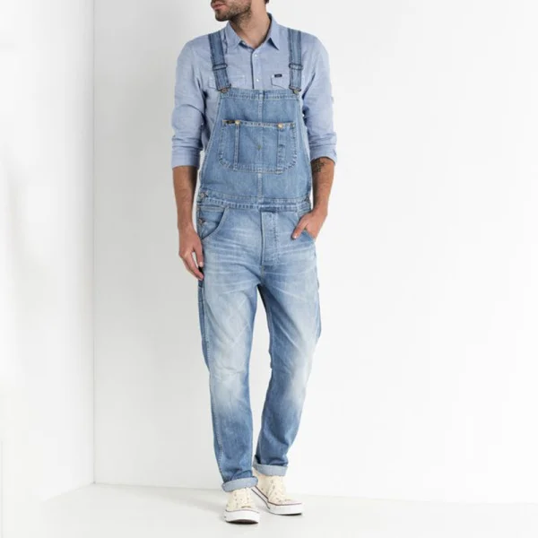 Celana Panjang Jeans Overall Longgar 