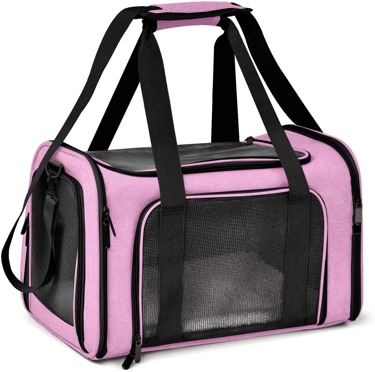 Pet Carrier Cat Travel Bag Portable Soft Sided Comfort Case Airline  Approved Dog