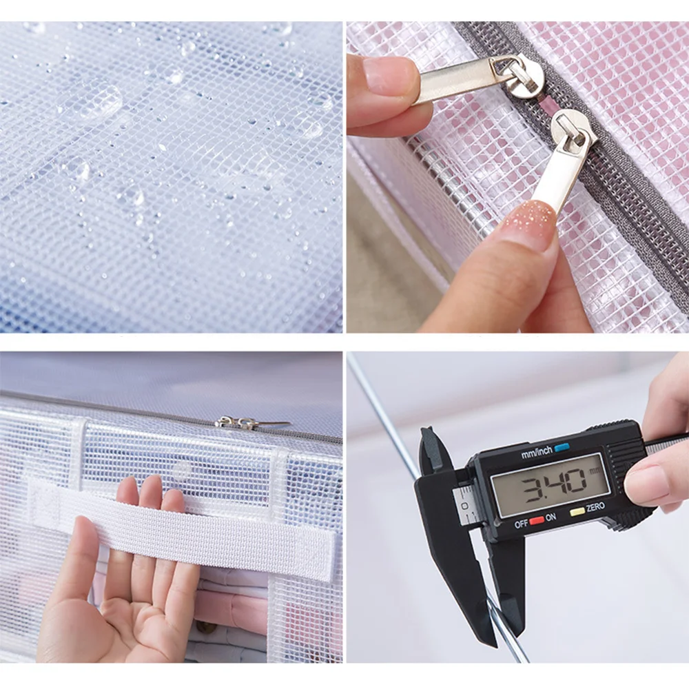 Underbed Storage Boxes Lid Bins Acrylic Fabric Storage Containers Under Bed Bags For Shoes