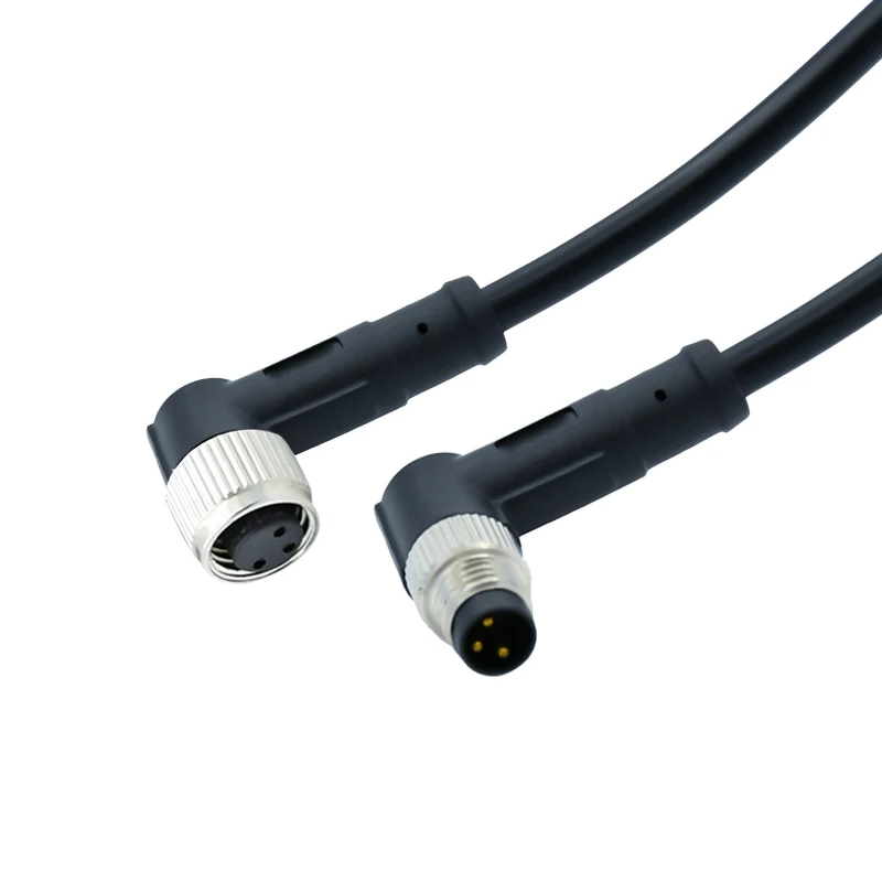 IP67 Waterproof M5 M8 M12 Straight Cable Connector Male Female Code a B D 2 3 4 5 6 8 12 17 Pin Sensor for Automotive Use