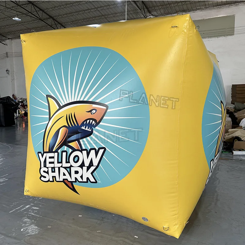 Custom Floating Inflatable Swim Buoy Inflatable Square Buoy Water Inflatable Marker Cube Buoy for Sports Event