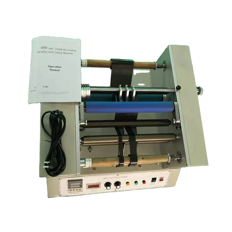 Professional Manufacturing High-precision Manual Mini TTR Ribbon Roll Winding and Cutting Machine
