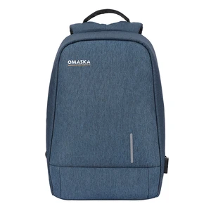 OMASKA 17 Inch Smart Laptop Backpack Fashionable Waterproof Office Computer Bag for Men USB Charging Zipper Wholesale Notebook