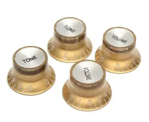 Online selling reflector guitar knob hat style speed knob Volume/ Tone control guitar knob